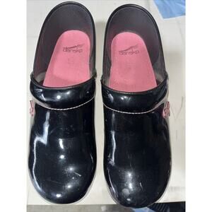 Dansko Womens Breast Cancer Pink Ribbon Clogs Size 11‎ US 42 Nursing EUC